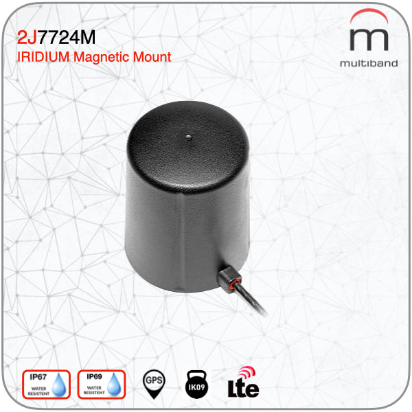 2J7724M CELLULAR/LTE MIMO Magnetic Mount Antenna