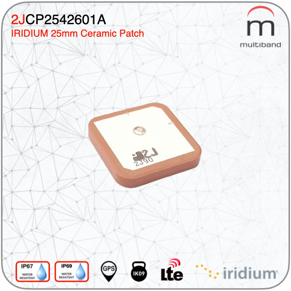 2JCP2542601a Iridium Ceramic Patch 25mm